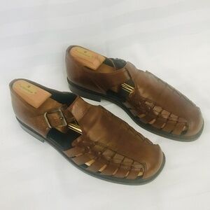Tommy Bahama Men’s Fishermen’s Sandals Leather W/ Buckle (Size: 11)